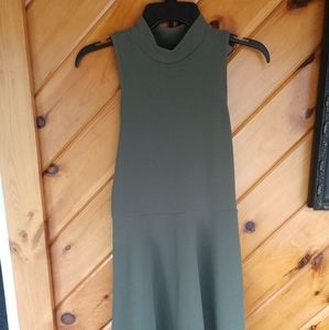 Women's, army green, mid-length dress